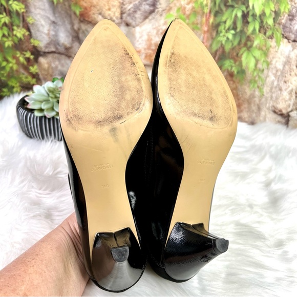 CIRCA JOAN & DAVID Black Vegan Leather Adelina Style Pumps, 11M - Picture 7 of 8